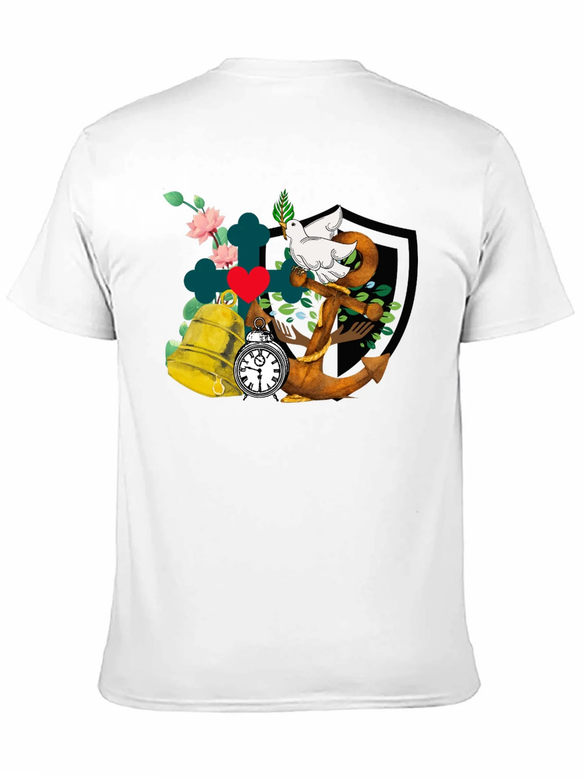 Dove Anchor Bell T-Shirt product image 10