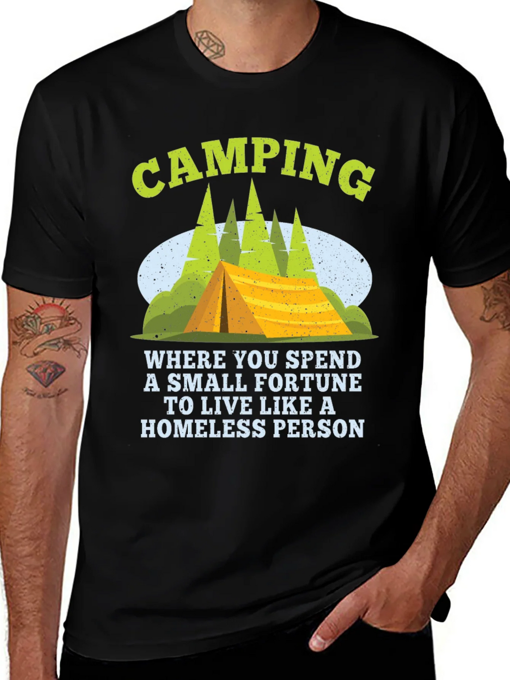 Camping Fortune Funny T-Shirt product image 1