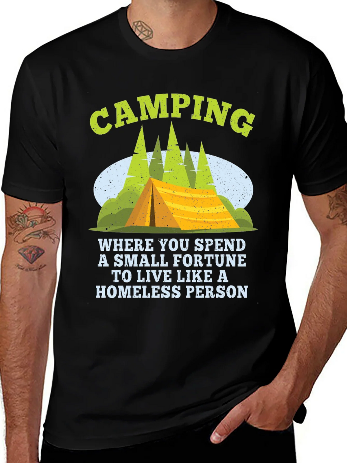 Camping Fortune Funny T-Shirt product image 1