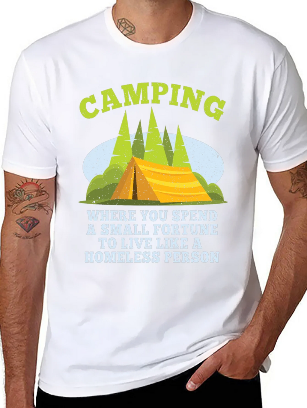 Camping Fortune Funny T-Shirt product image 6