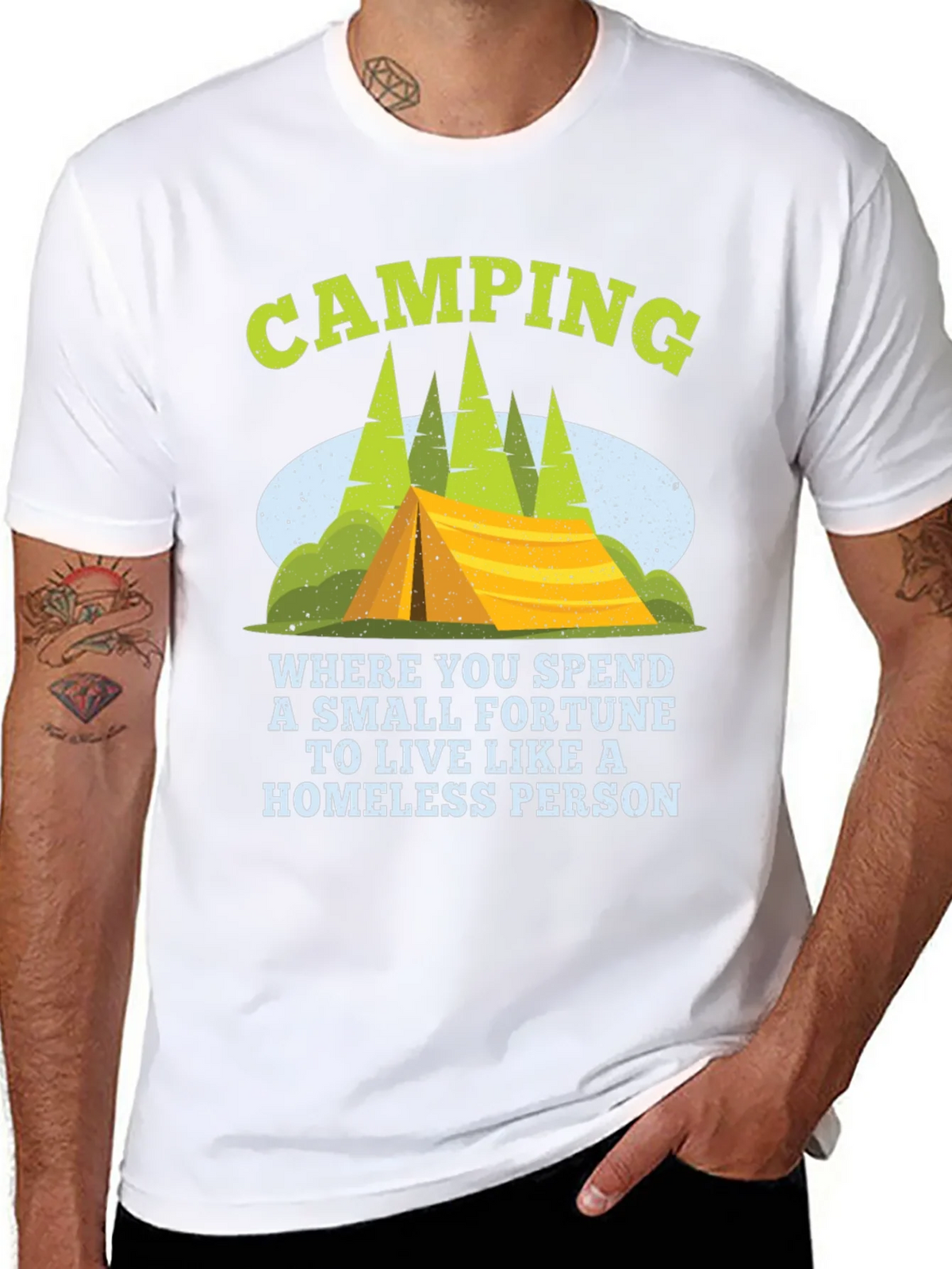 Camping Fortune Funny T-Shirt product image 6