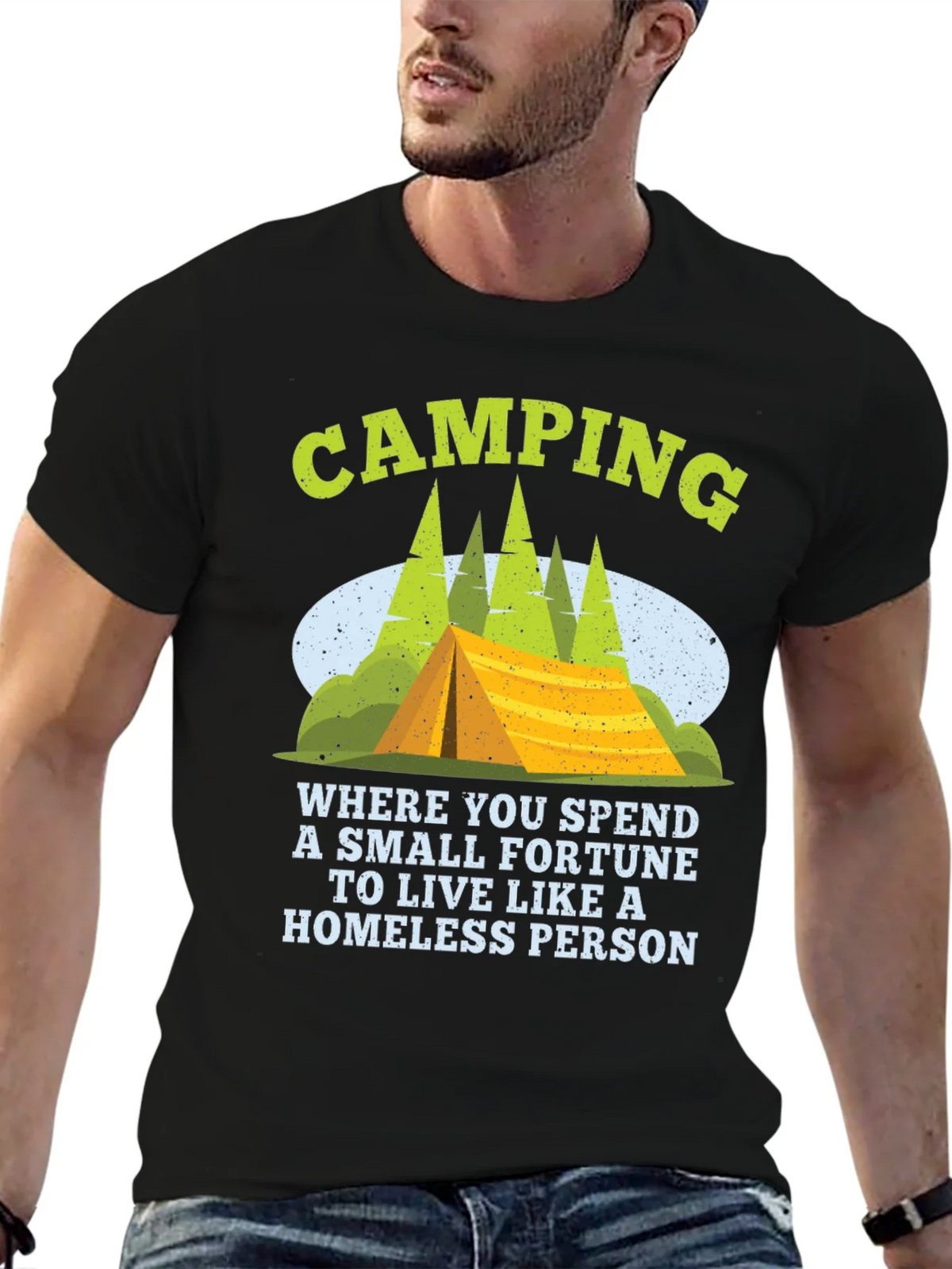 Camping Fortune Funny T-Shirt product image 5