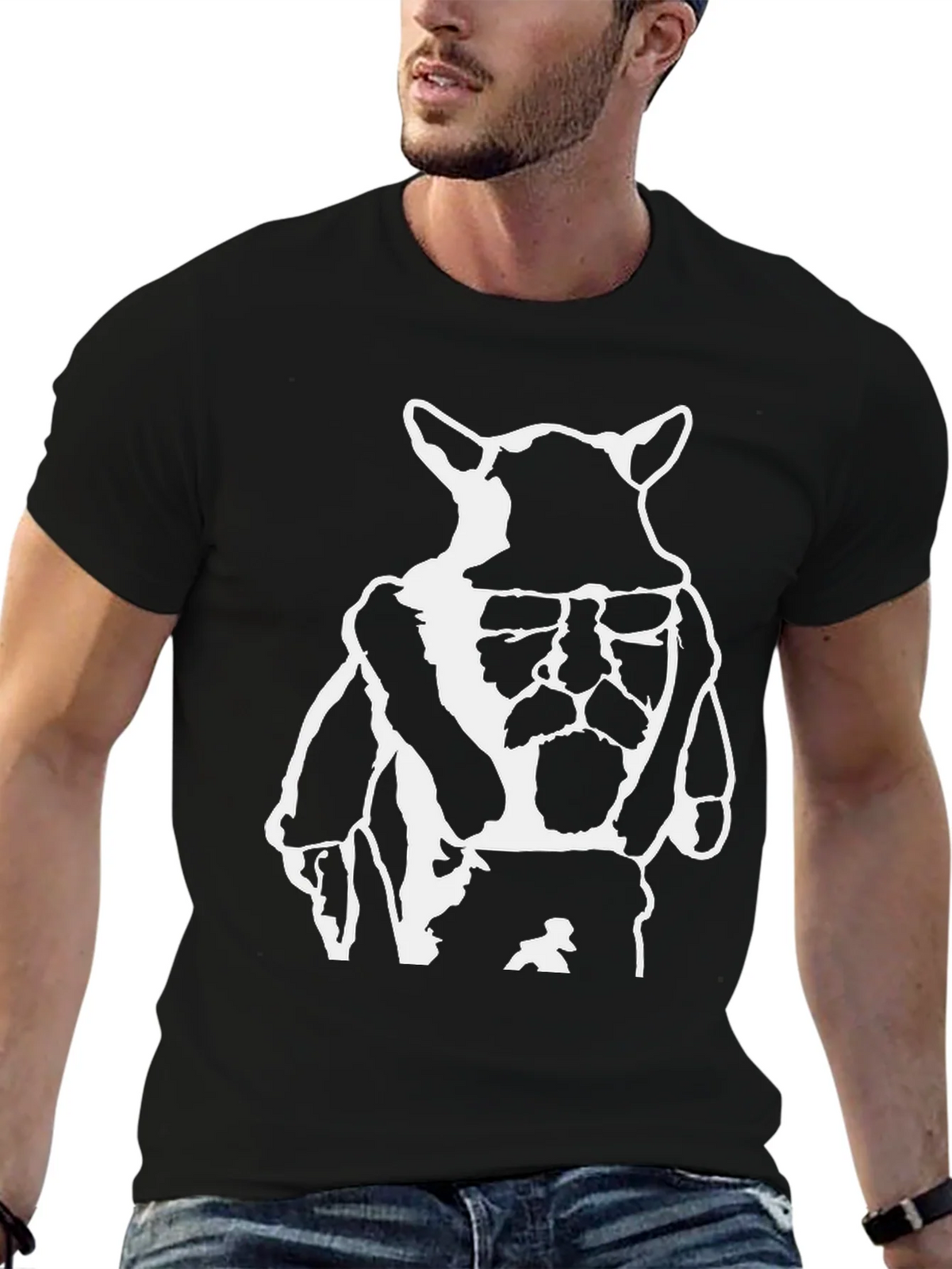 Black Graphic Tee - Yoda DJ Design product image 6