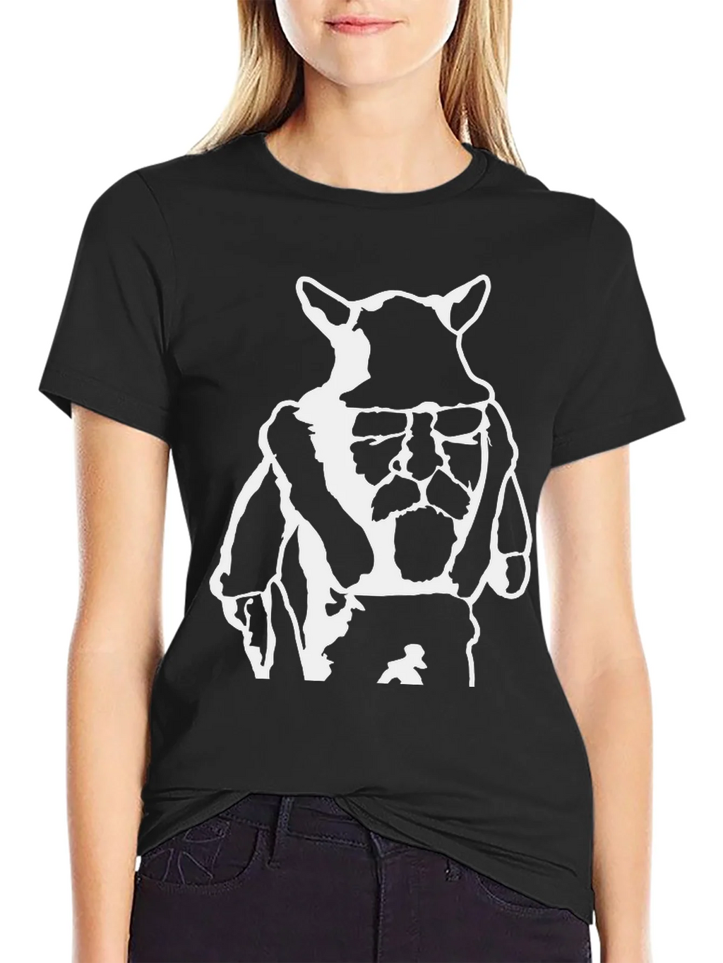Black Graphic Tee - Yoda DJ Design product image 2