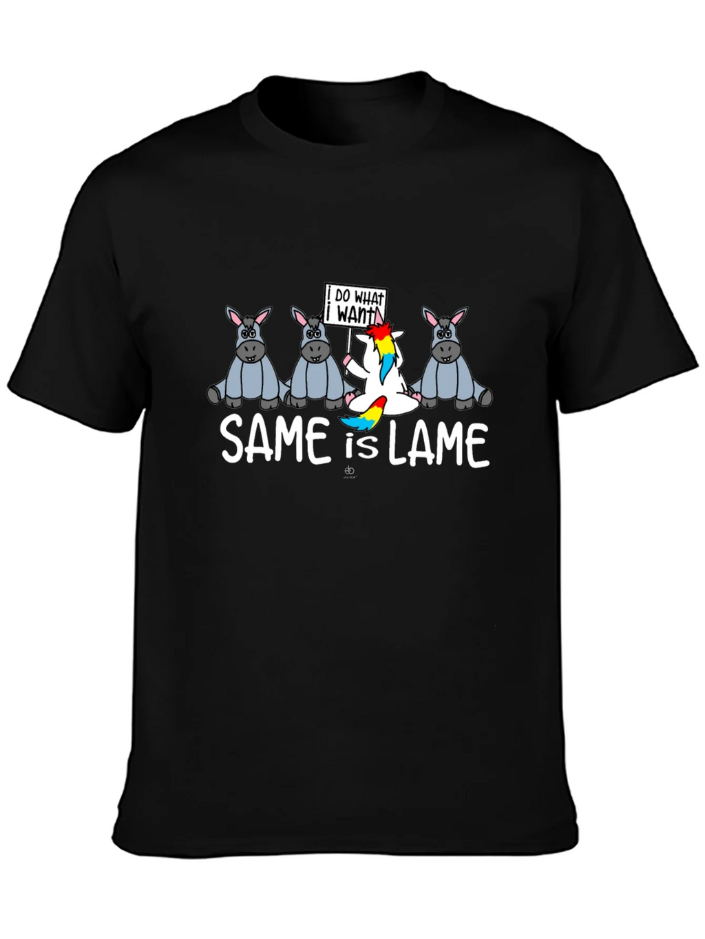 Same is Lame T-Shirt Funny Unicorn Graphic Tee product image 3