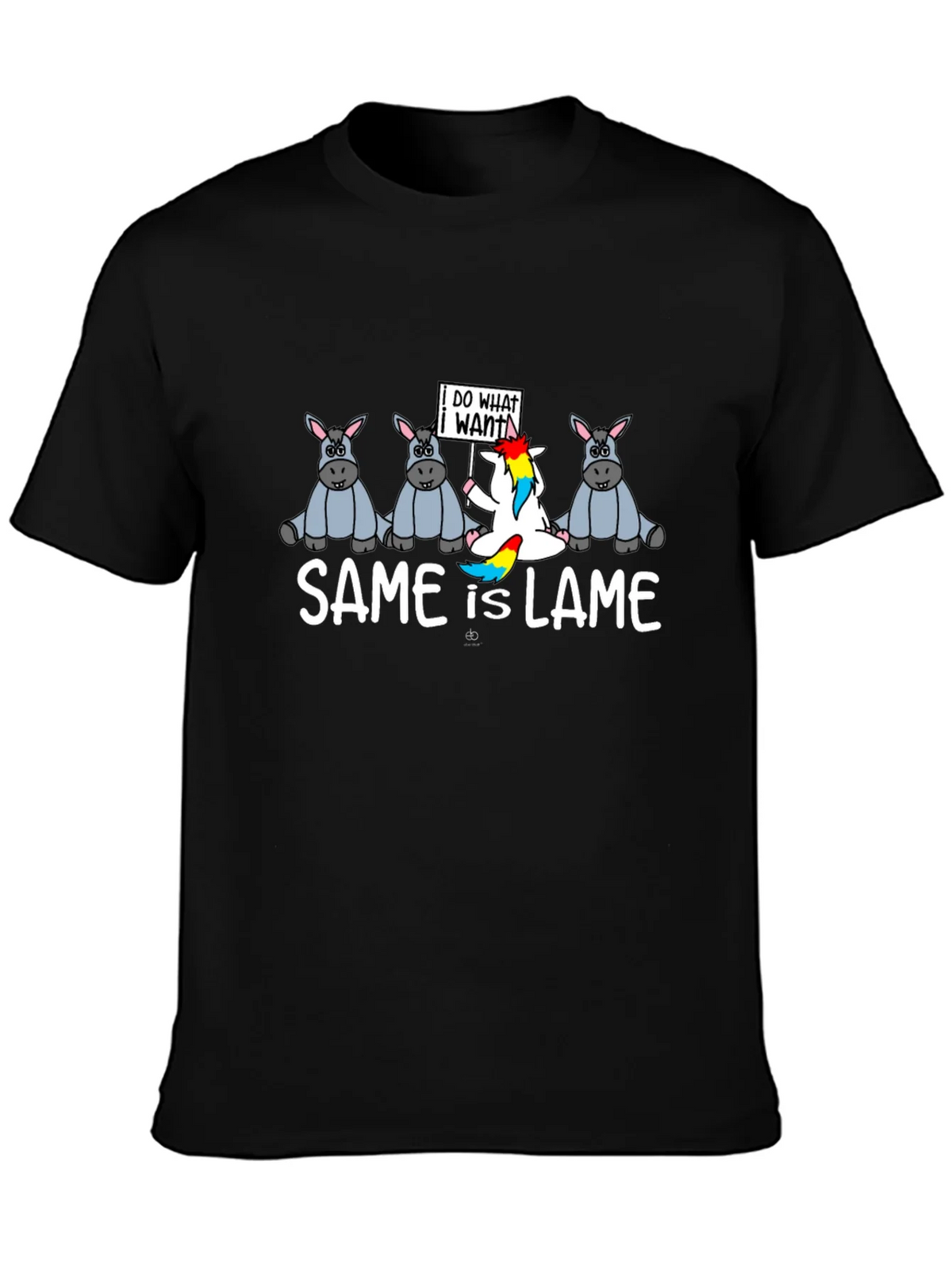 Same is Lame T-Shirt Funny Unicorn Graphic Tee product image 3