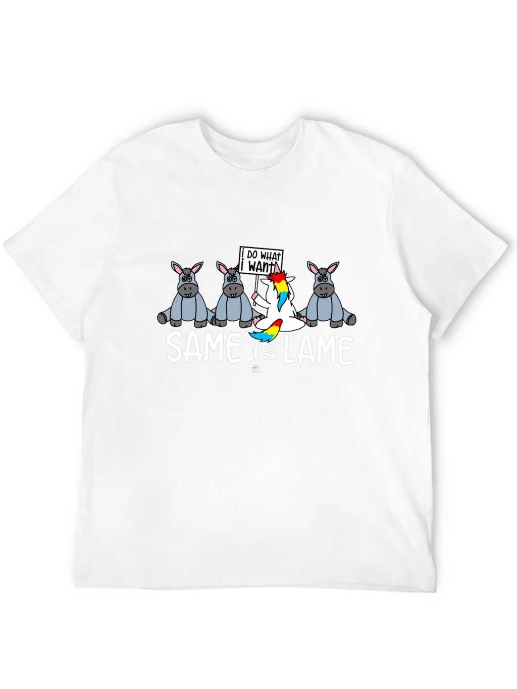 Same is Lame T-Shirt Funny Unicorn Graphic Tee product image 11