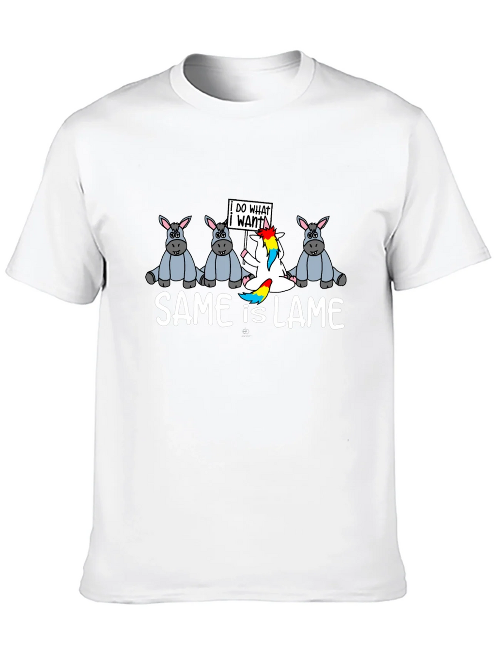 Same is Lame T-Shirt Funny Unicorn Graphic Tee product image 9