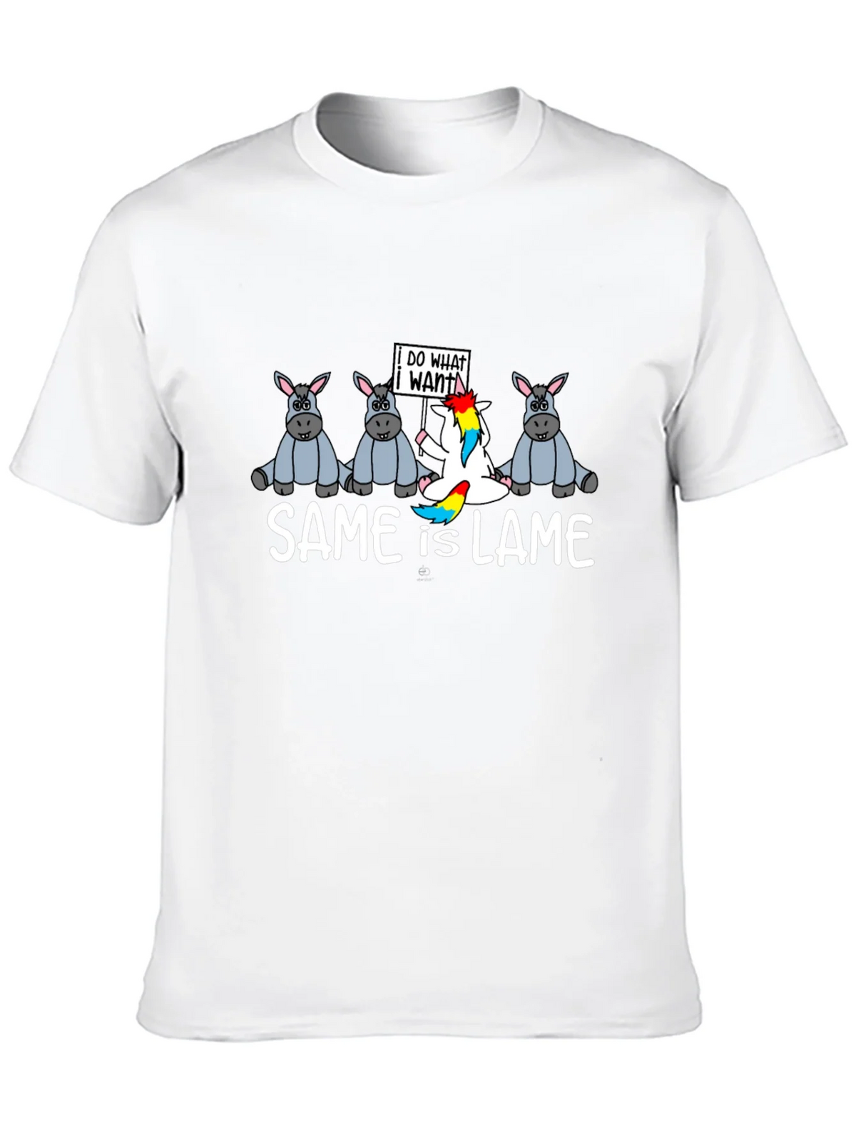 Same is Lame T-Shirt Funny Unicorn Graphic Tee product image 9