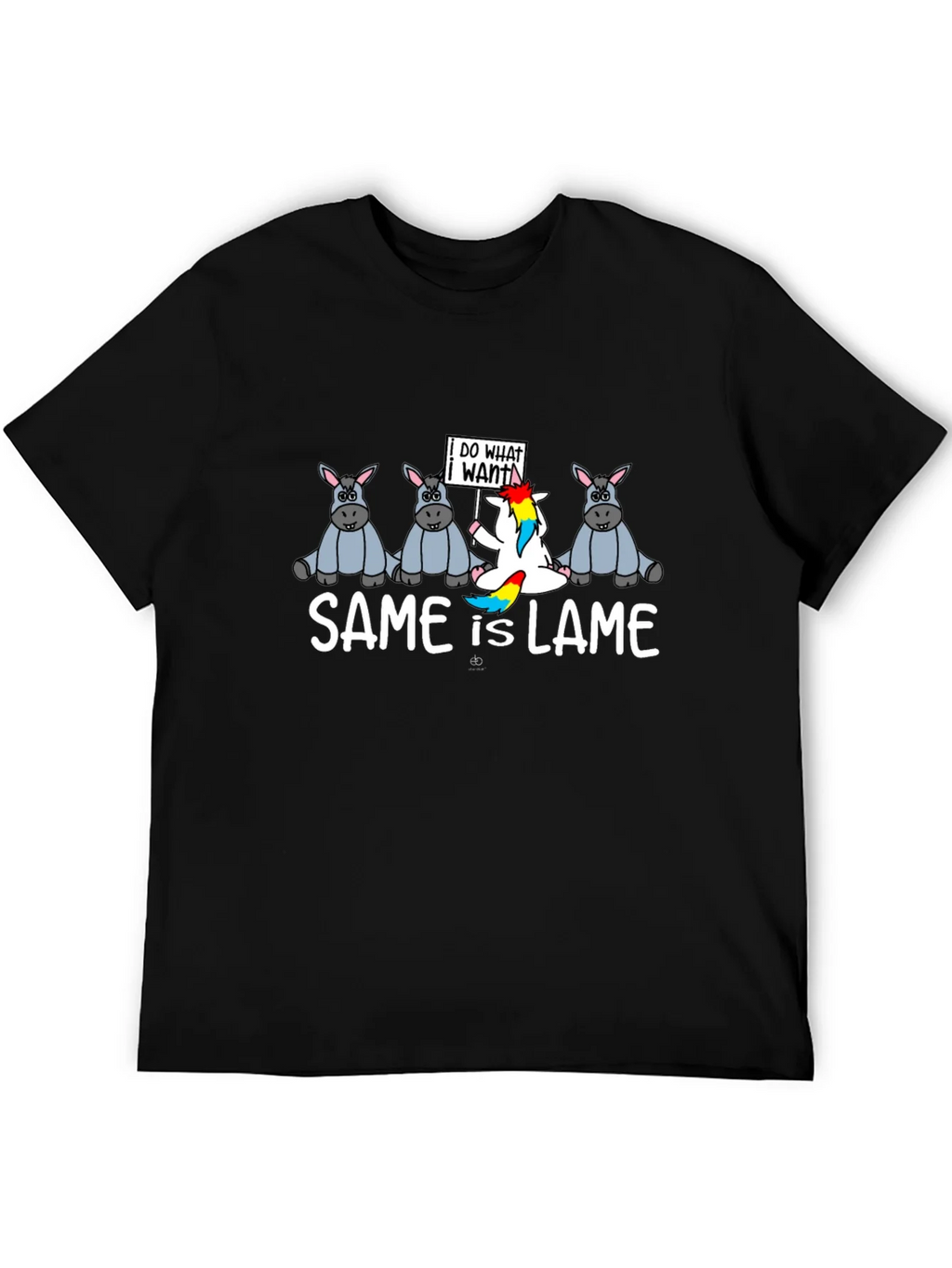 Same is Lame T-Shirt Funny Unicorn Graphic Tee product image 5