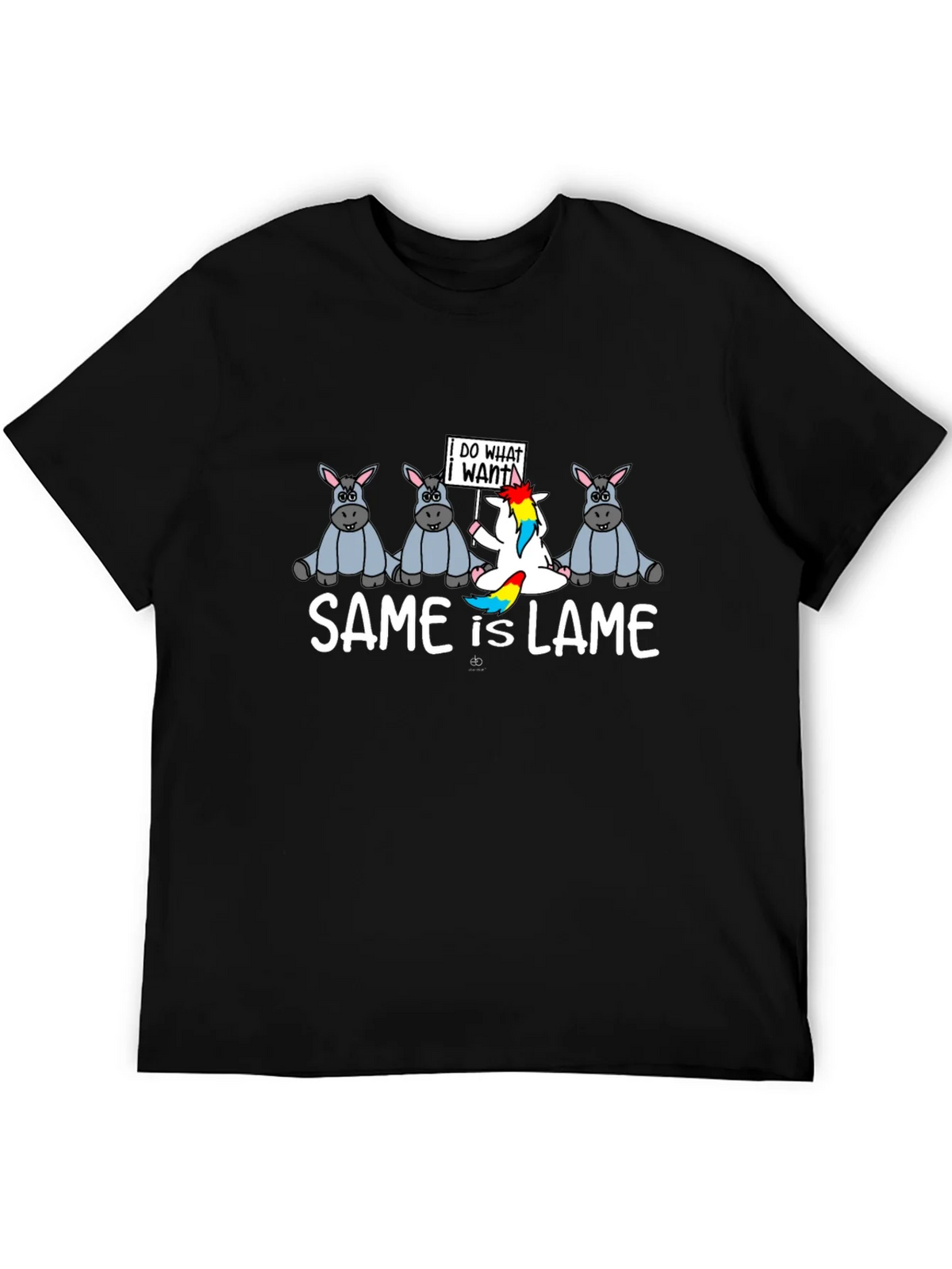 Same is Lame T-Shirt Funny Unicorn Graphic Tee product image 5