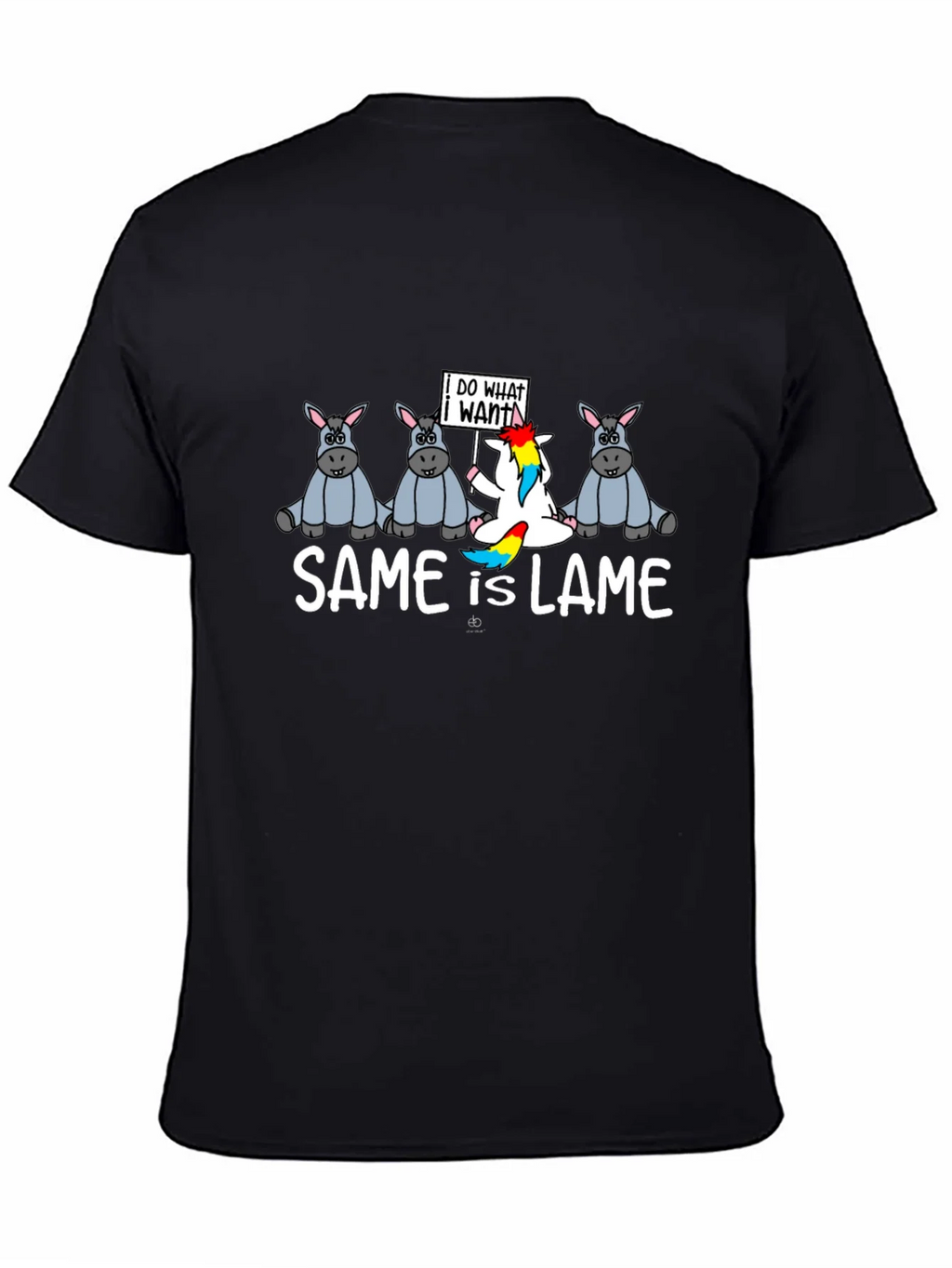 Same is Lame T-Shirt Funny Unicorn Graphic Tee product image 4