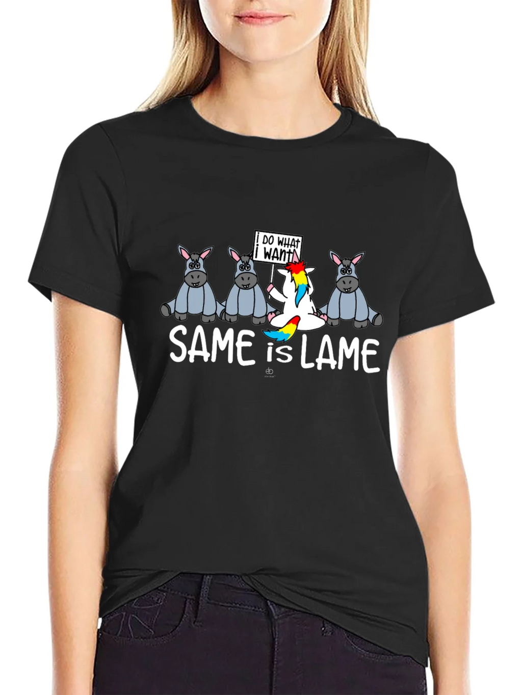 Same is Lame T-Shirt Funny Unicorn Graphic Tee product image 2