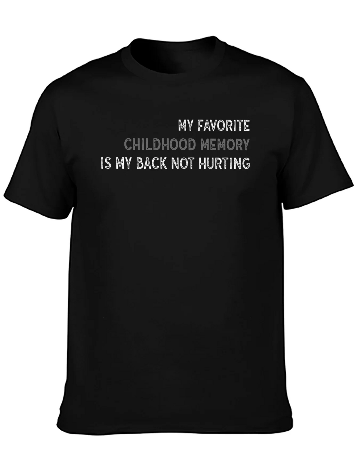 Funny Back Pain T-Shirt Childhood Memory product image 3