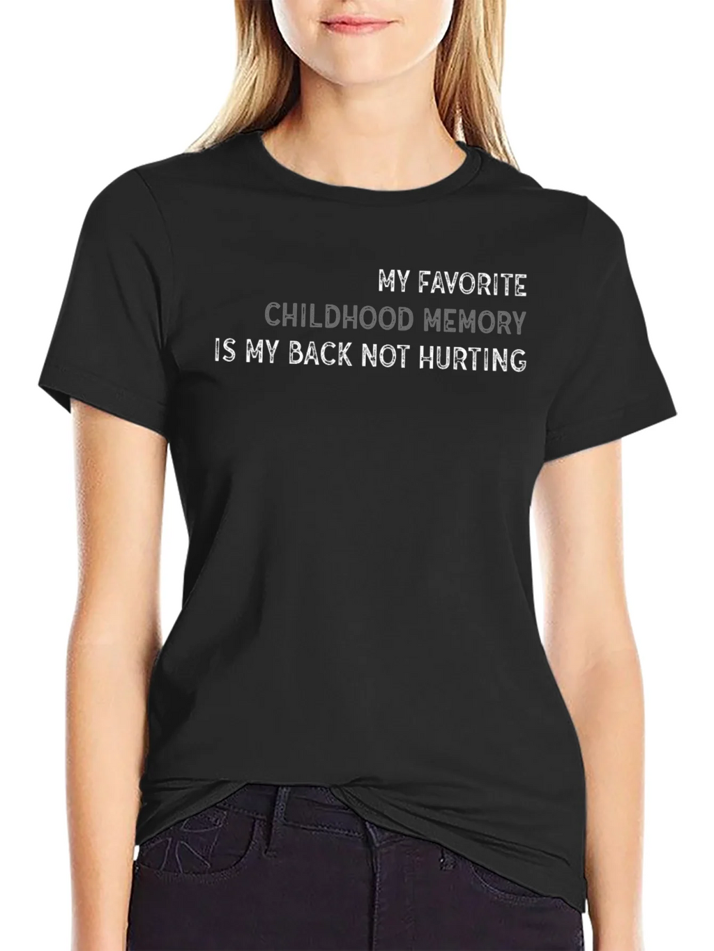 Funny Back Pain T-Shirt Childhood Memory product image 2