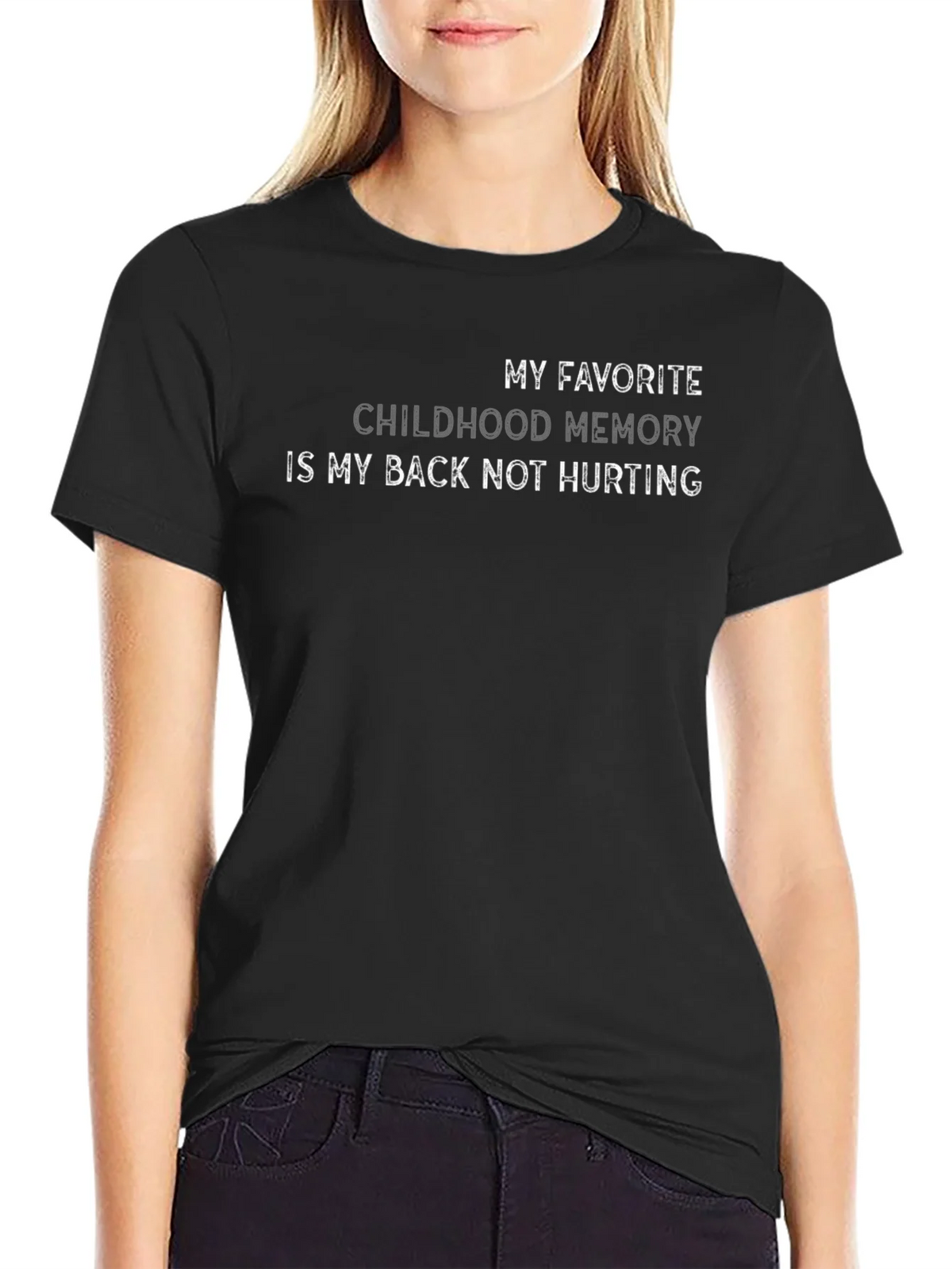 Funny Back Pain T-Shirt Childhood Memory product image 2