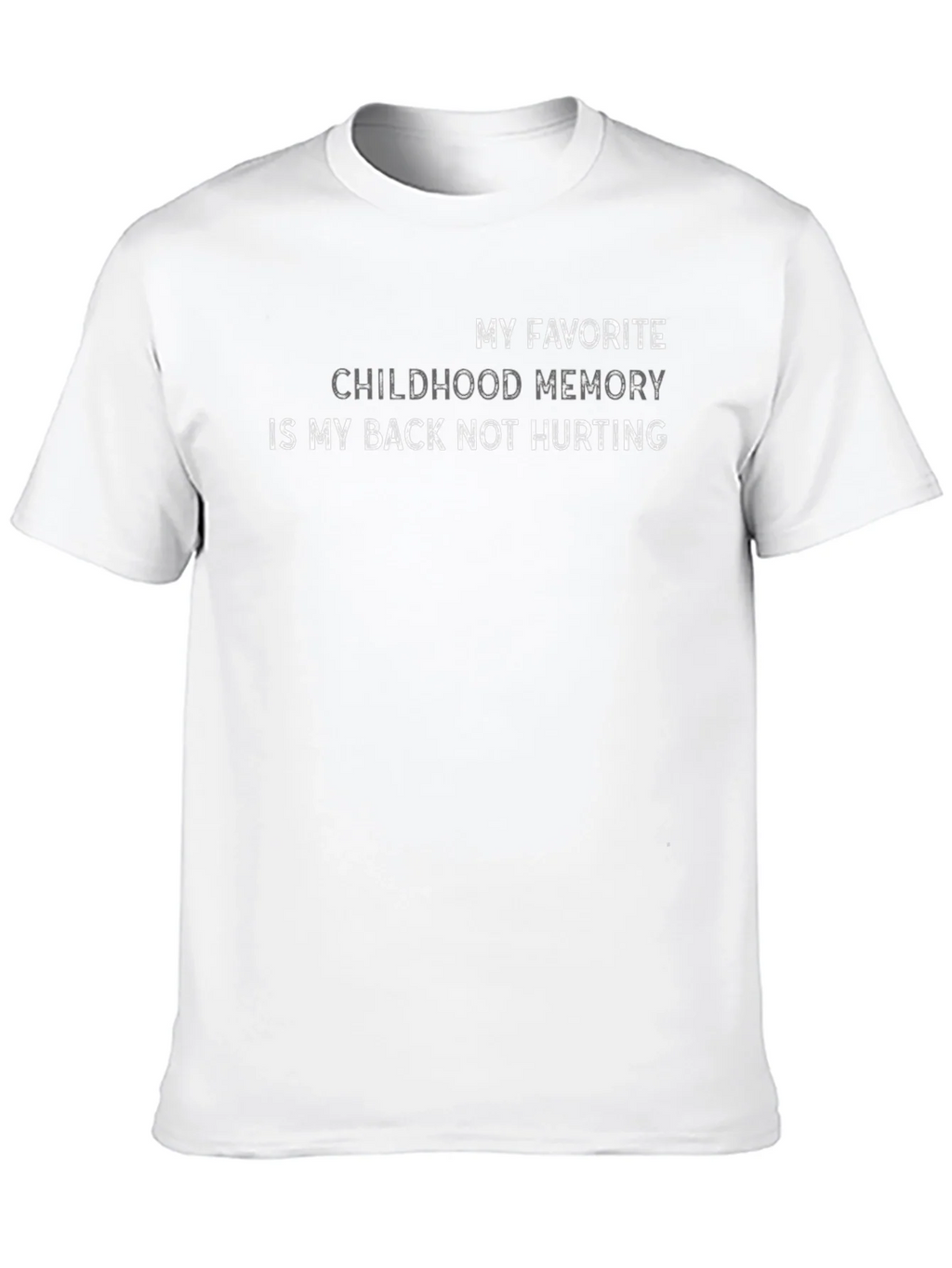 Funny Back Pain T-Shirt Childhood Memory product image 9