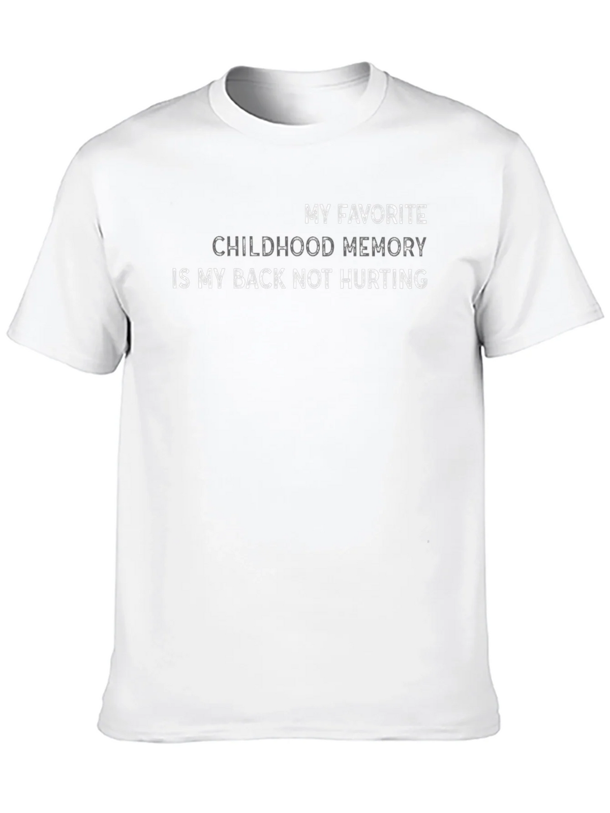 Funny Back Pain T-Shirt Childhood Memory product image 9