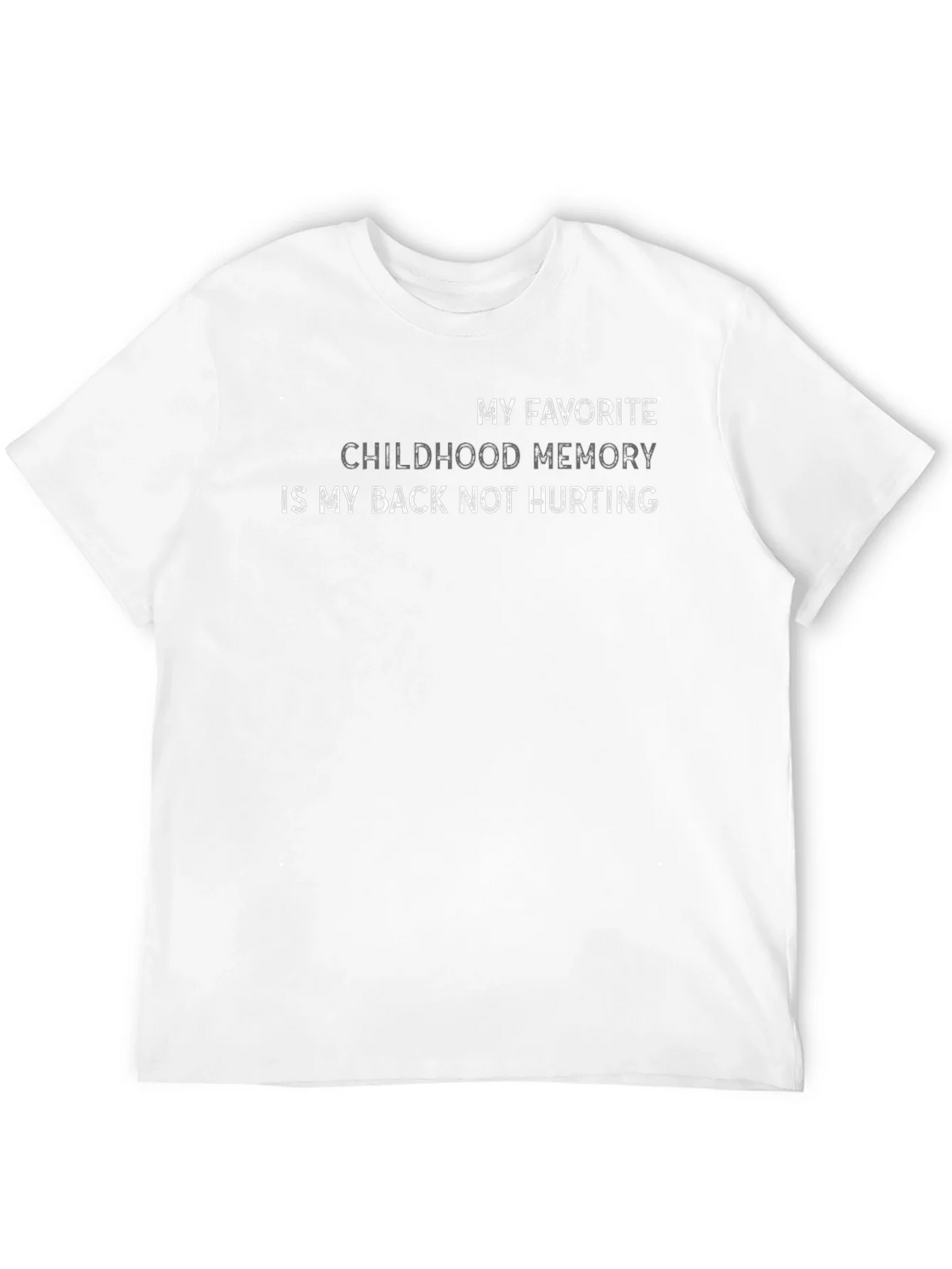 Funny Back Pain T-Shirt Childhood Memory product image 11