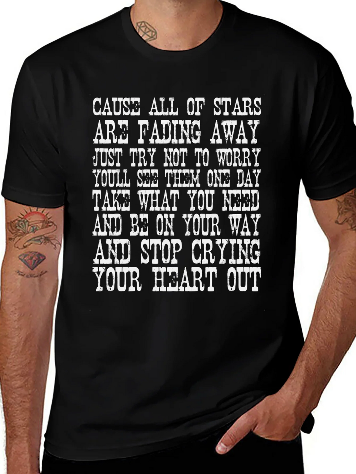 Stars Fading Away Graphic Tee product image 1