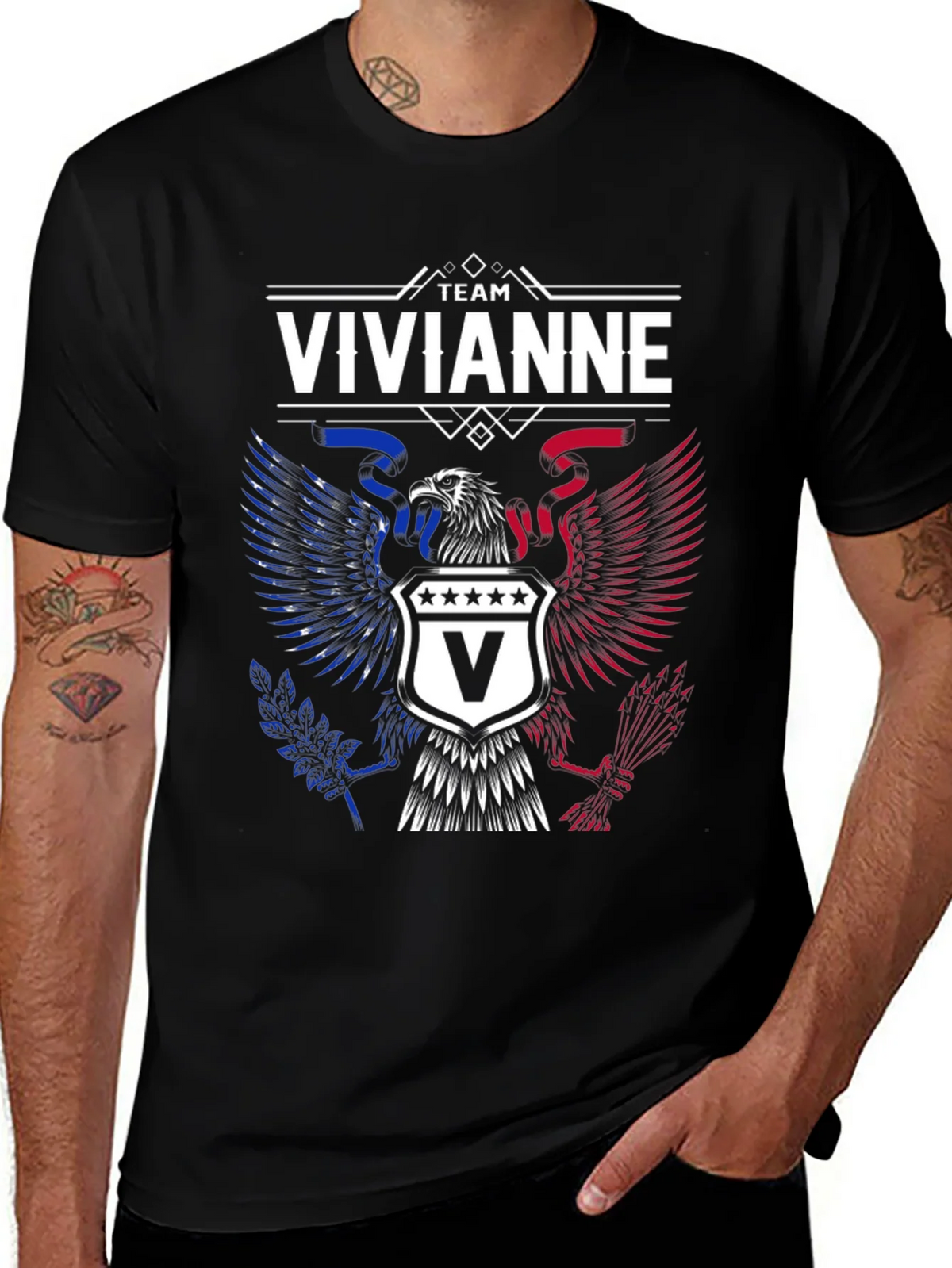 Team Vivianne Eagle Crest Graphic T-Shirt product image 1