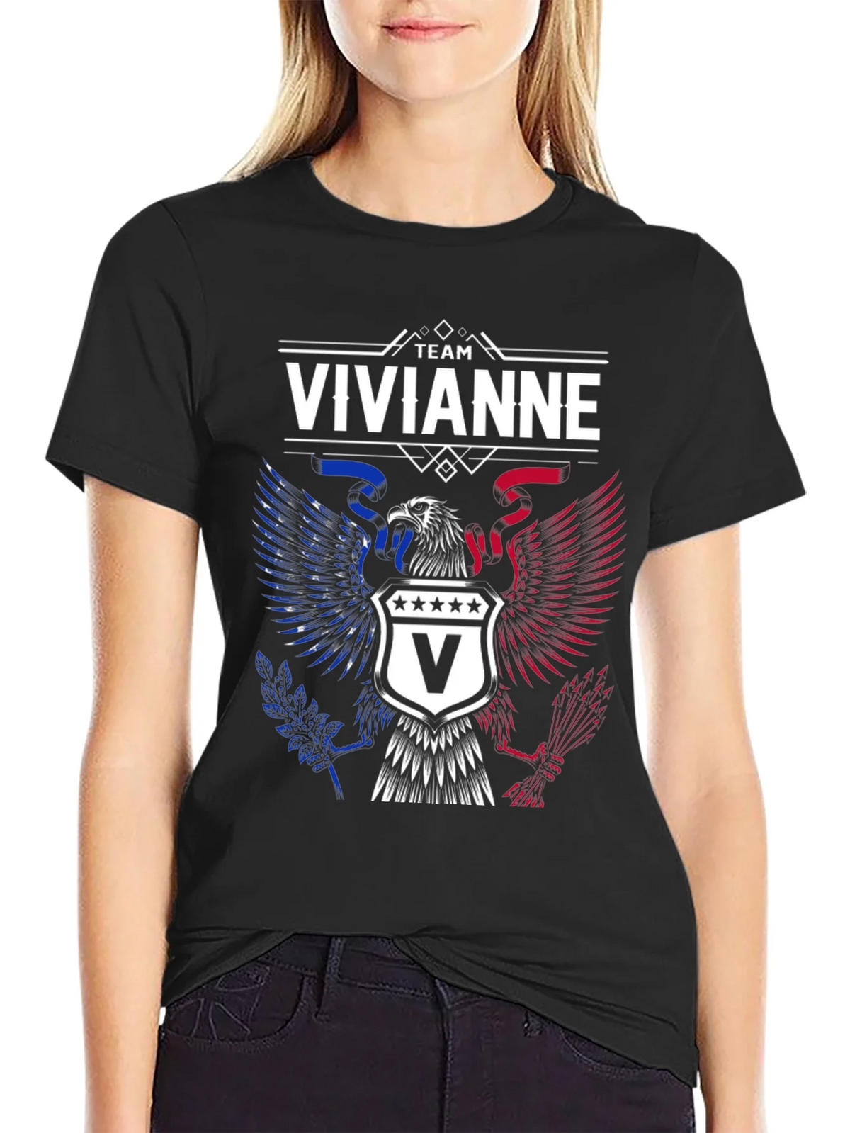 Team Vivianne Eagle Crest Graphic T-Shirt product image 2