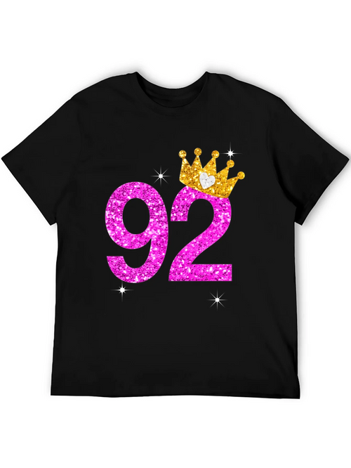 92nd Birthday Crown T-Shirt product image 2