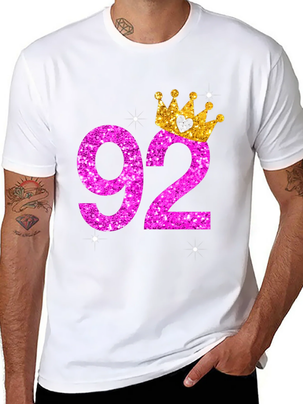 92nd Birthday Crown T-Shirt product image 4