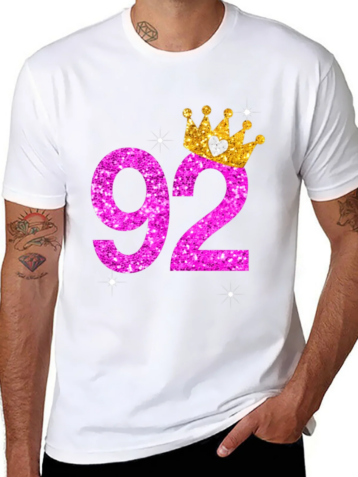 92nd Birthday Crown T-Shirt product image 4