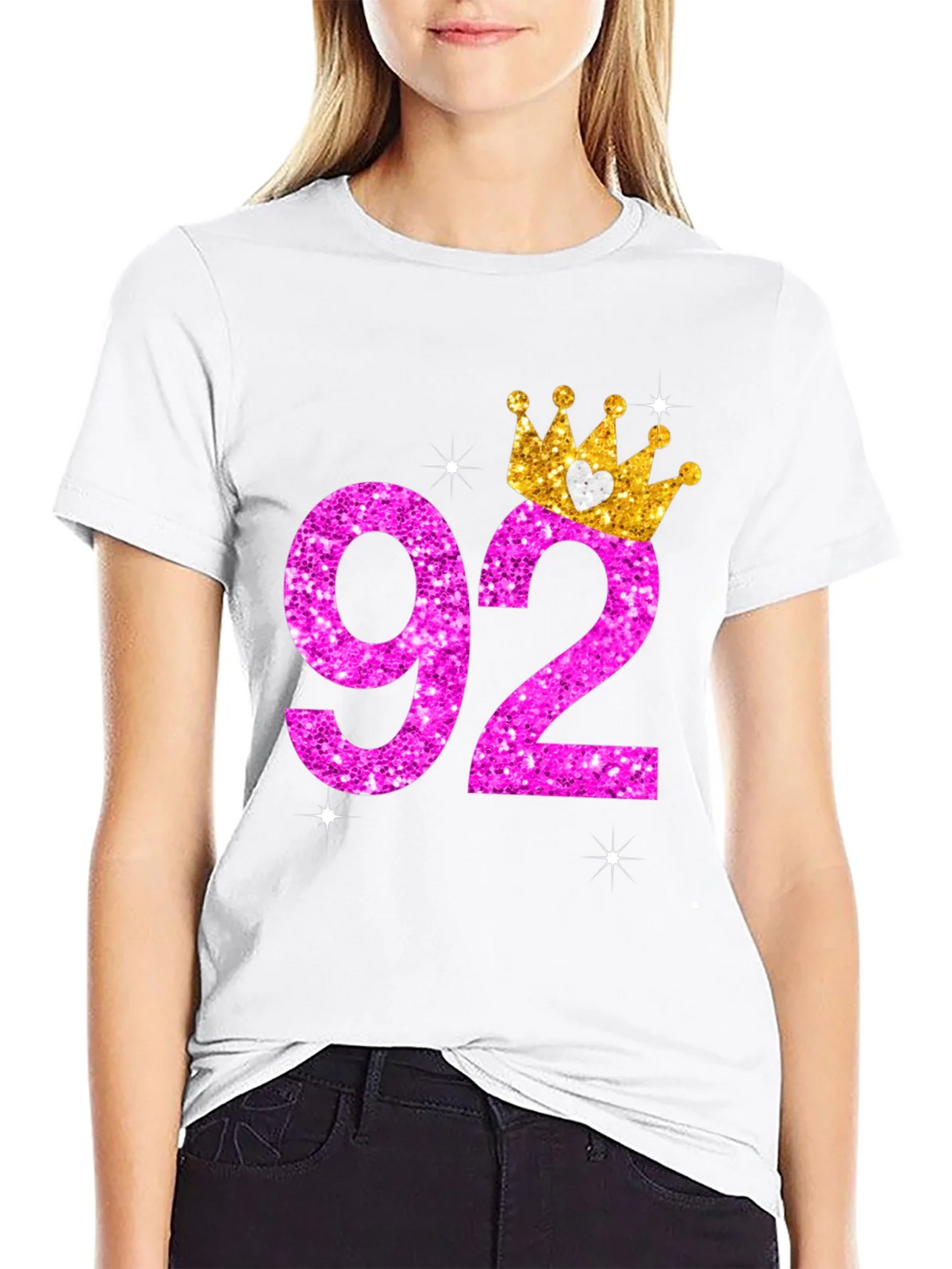 92nd Birthday Crown T-Shirt product image 5