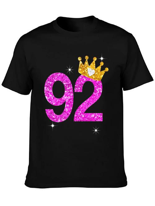 92nd Birthday Crown T-Shirt product image 1