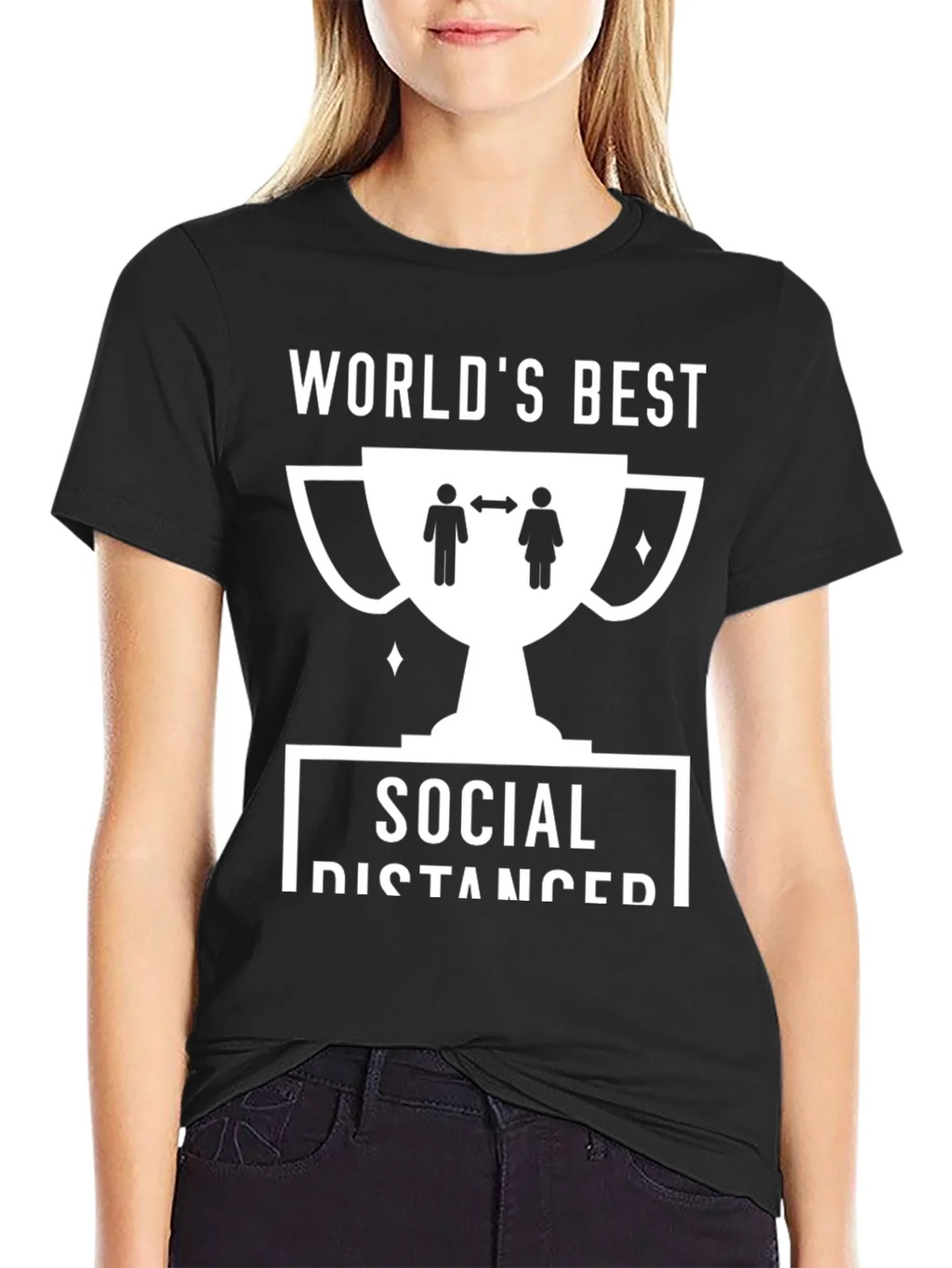 Worlds Best Social Distancer T-Shirt product image 2
