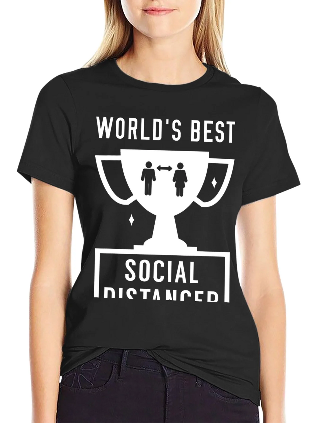 Worlds Best Social Distancer T-Shirt product image 2