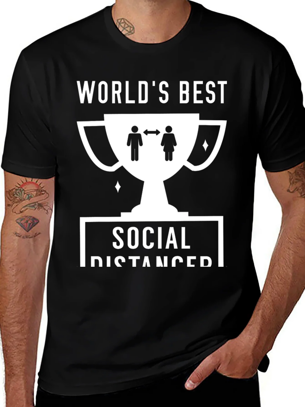 Worlds Best Social Distancer T-Shirt product image 1