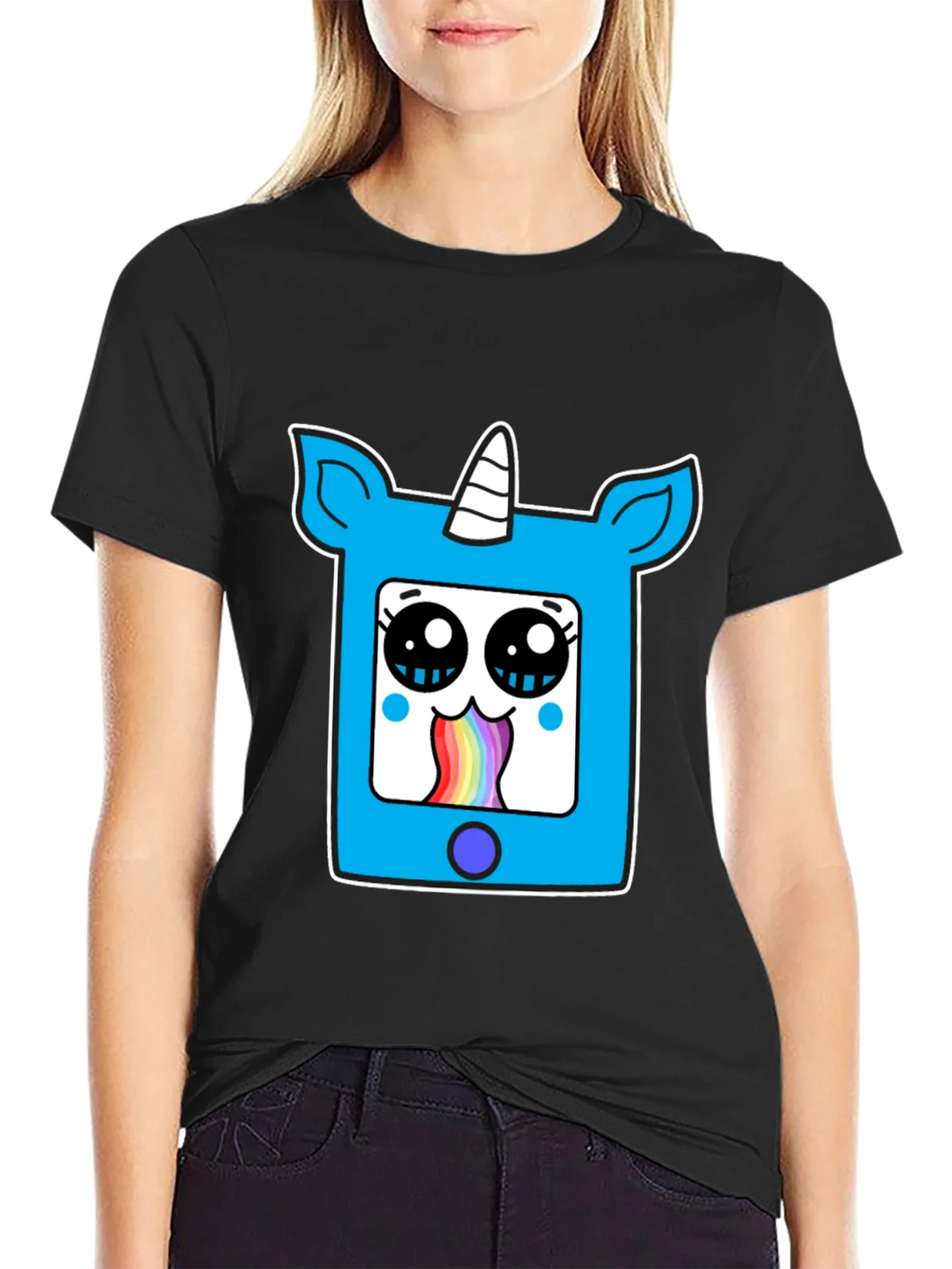 Unicorn Rainbow Vomit Graphic Tee product image 2