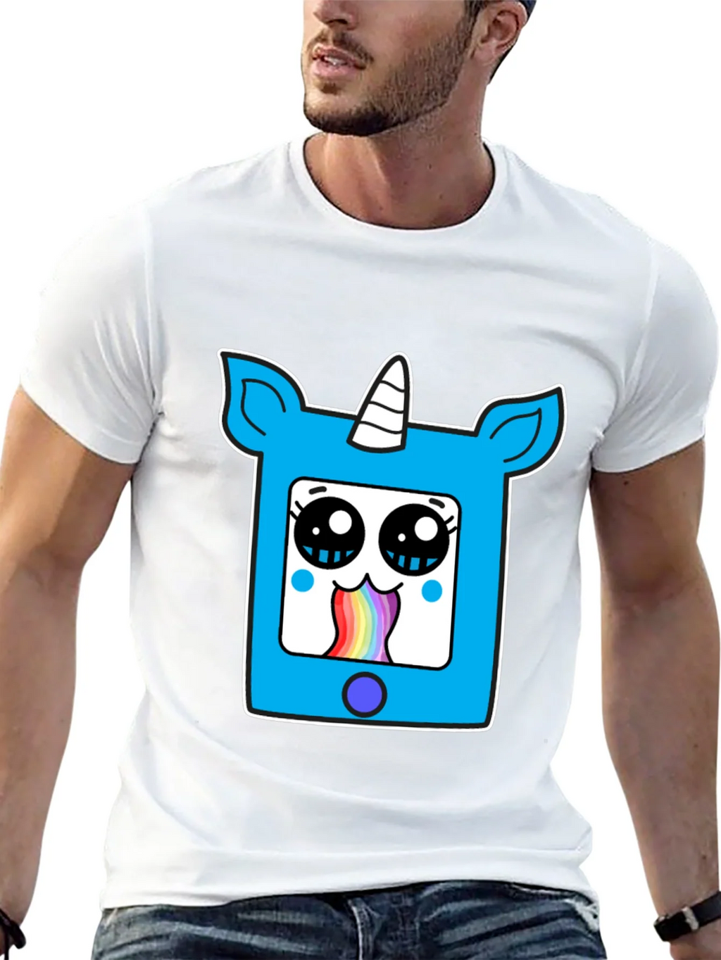 Unicorn Rainbow Vomit Graphic Tee product image 9