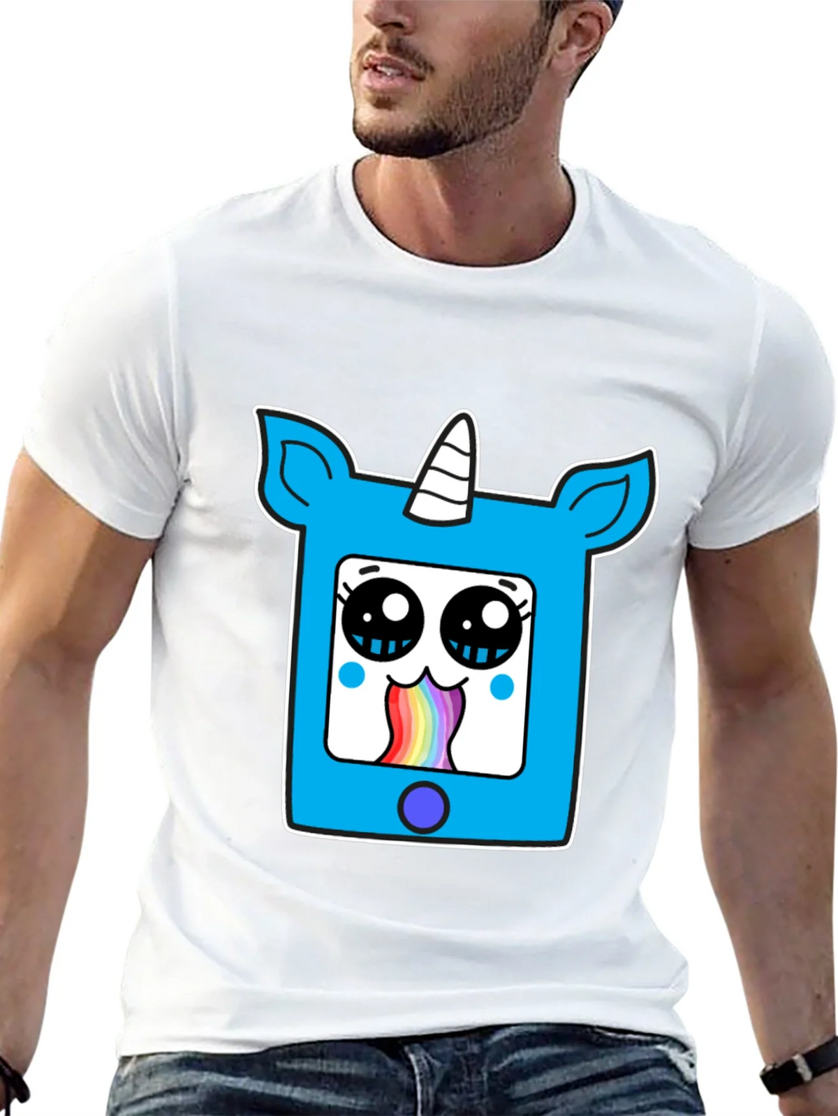 Unicorn Rainbow Vomit Graphic Tee product image 9