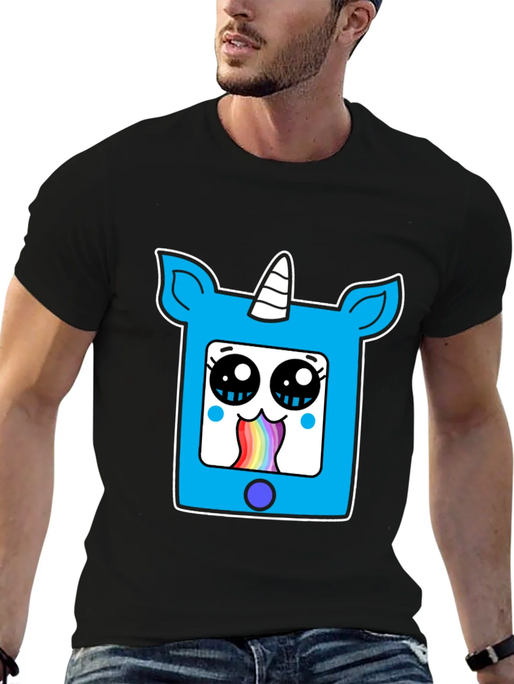 Unicorn Rainbow Vomit Graphic Tee product image 5