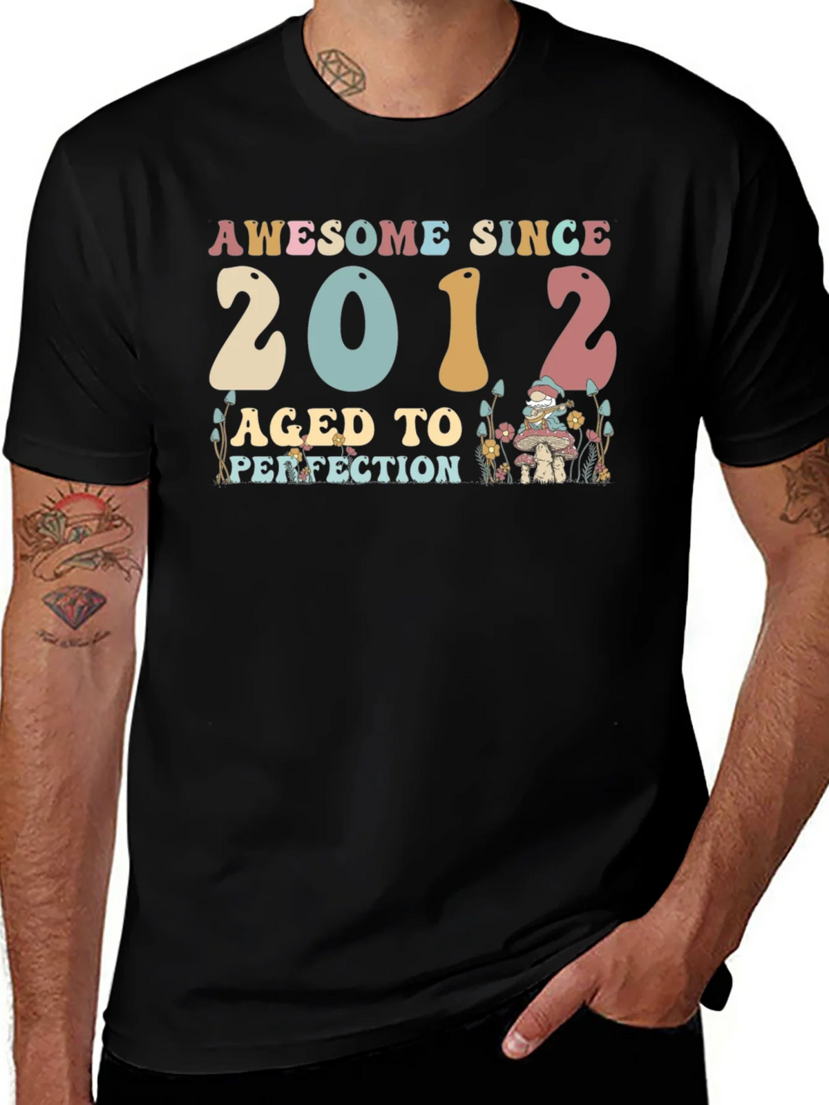 Awesome Since 2012 Birthday T-Shirt product image 1