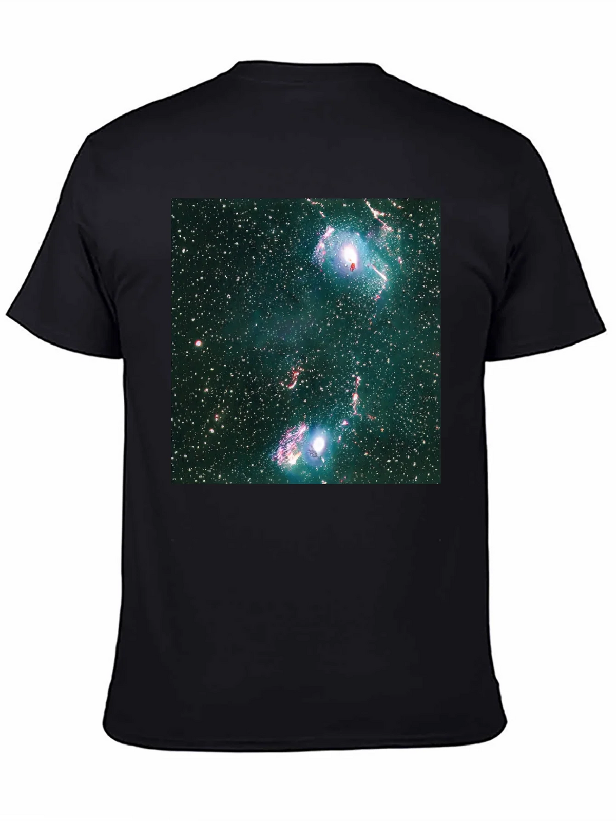 Nebula Print Black T-Shirt - Galaxy Style product image 4