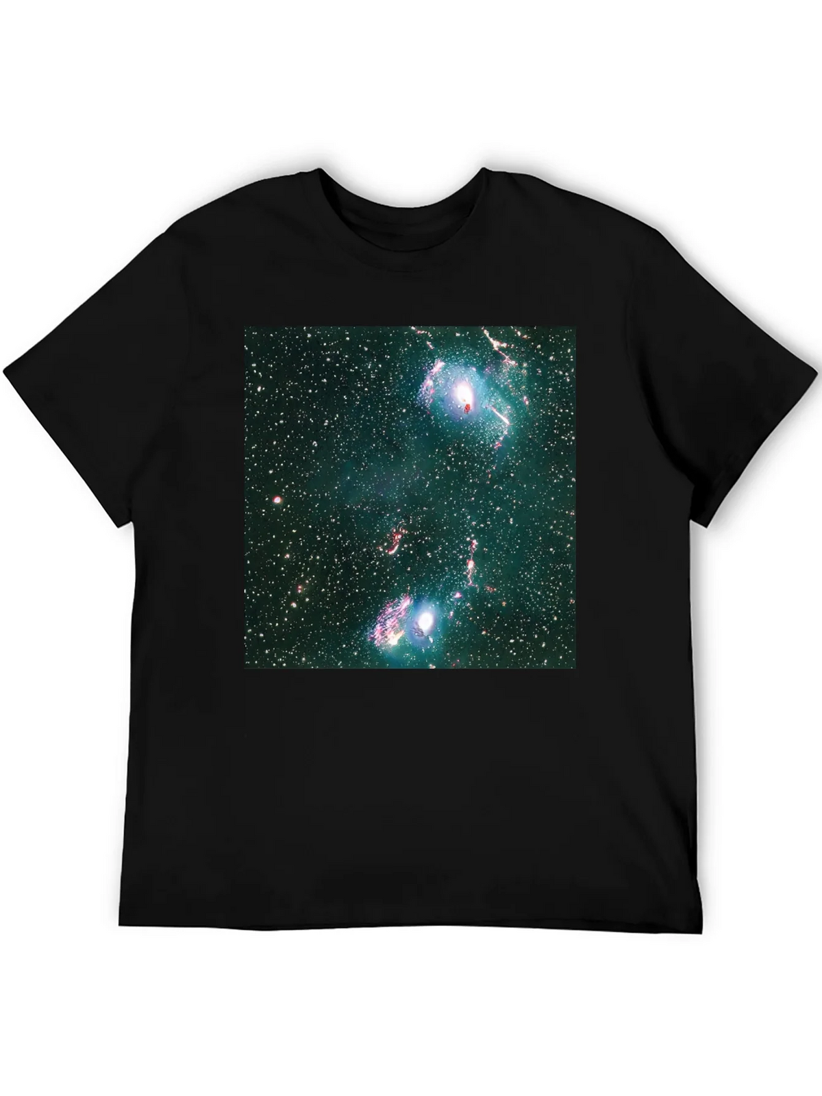 Nebula Print Black T-Shirt - Galaxy Style product image 5