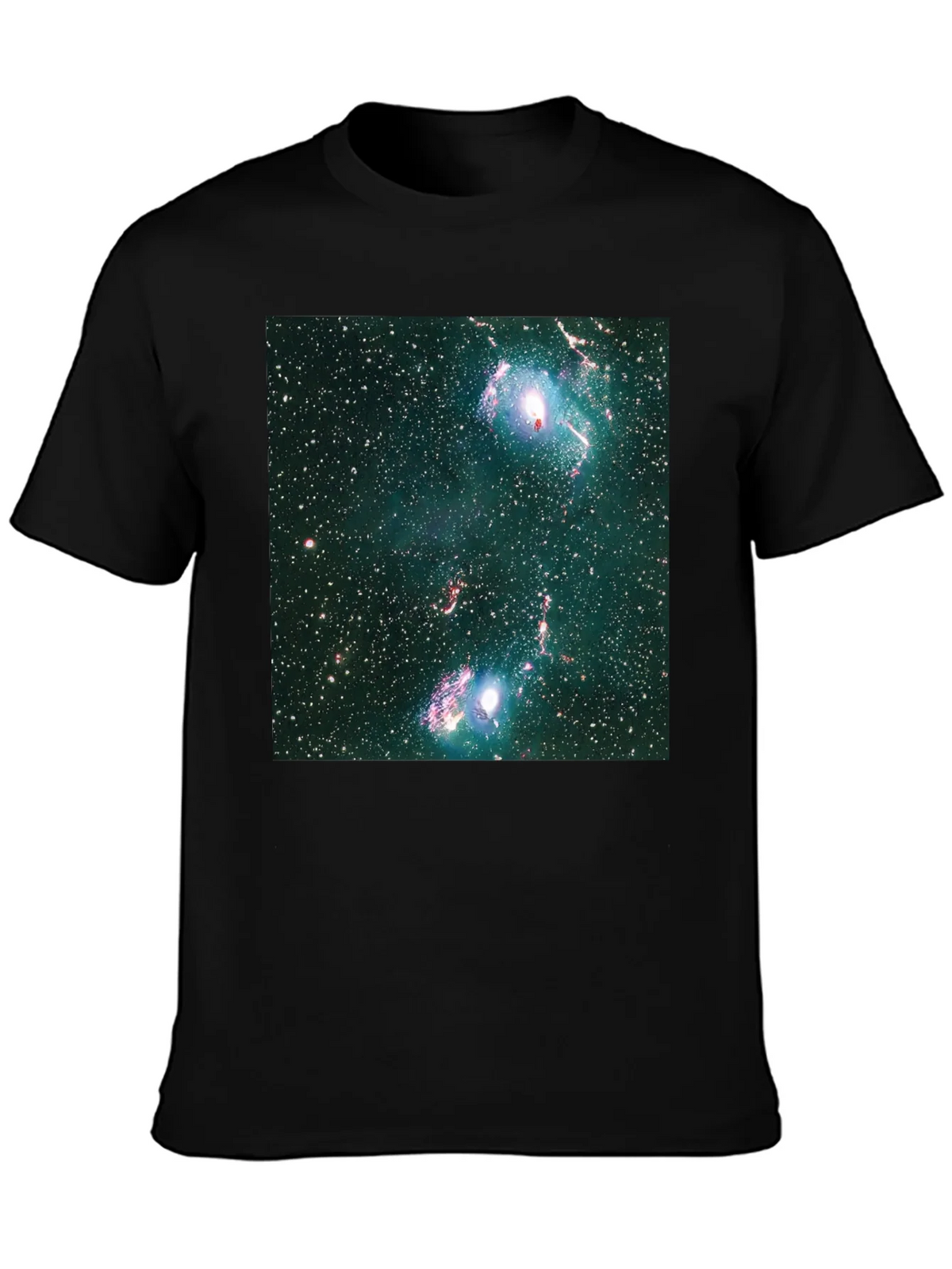 Nebula Print Black T-Shirt - Galaxy Style product image 3