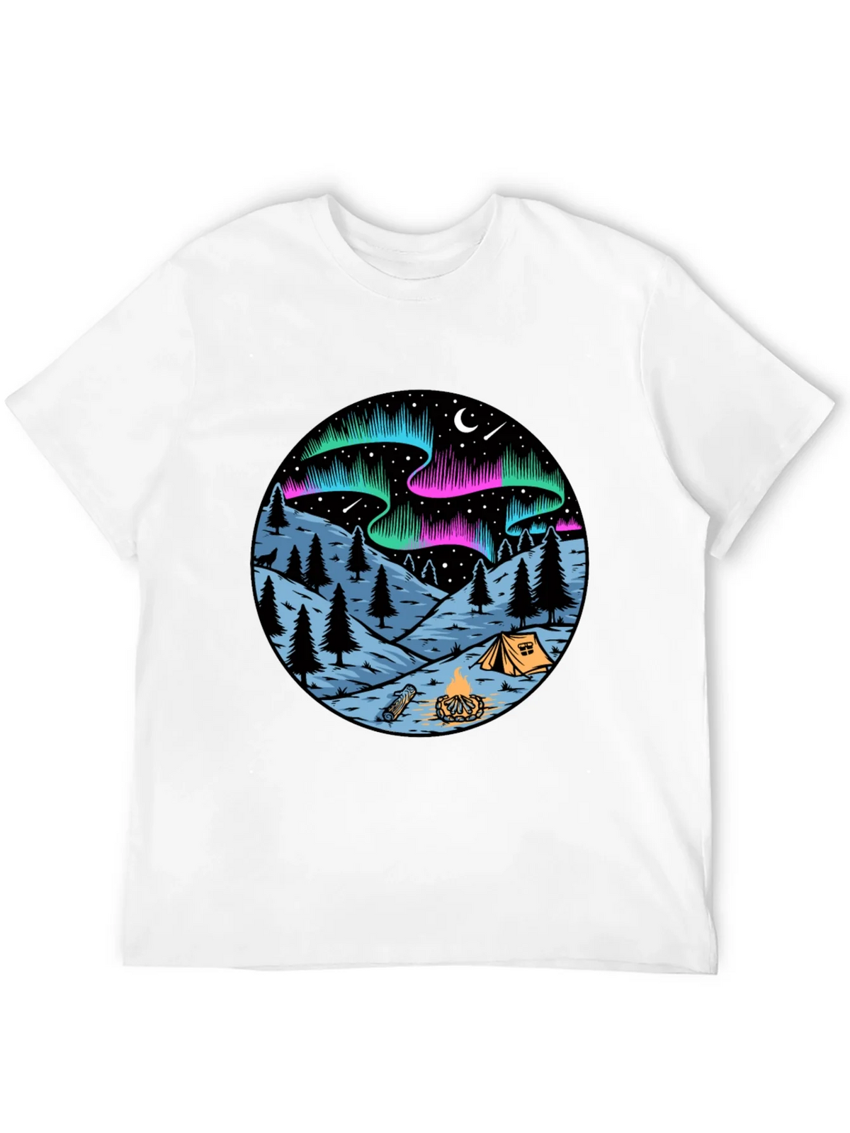 Northern Lights Camping Graphic Tee product image 11