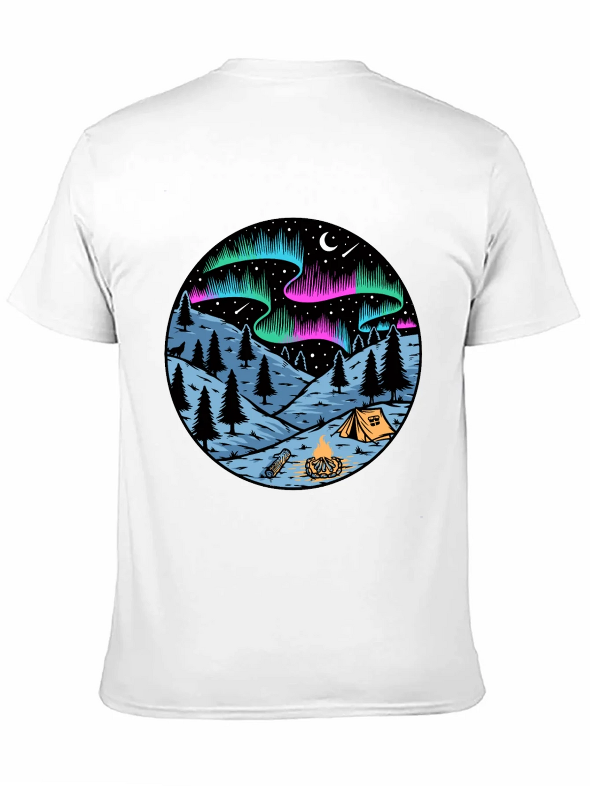 Northern Lights Camping Graphic Tee product image 10