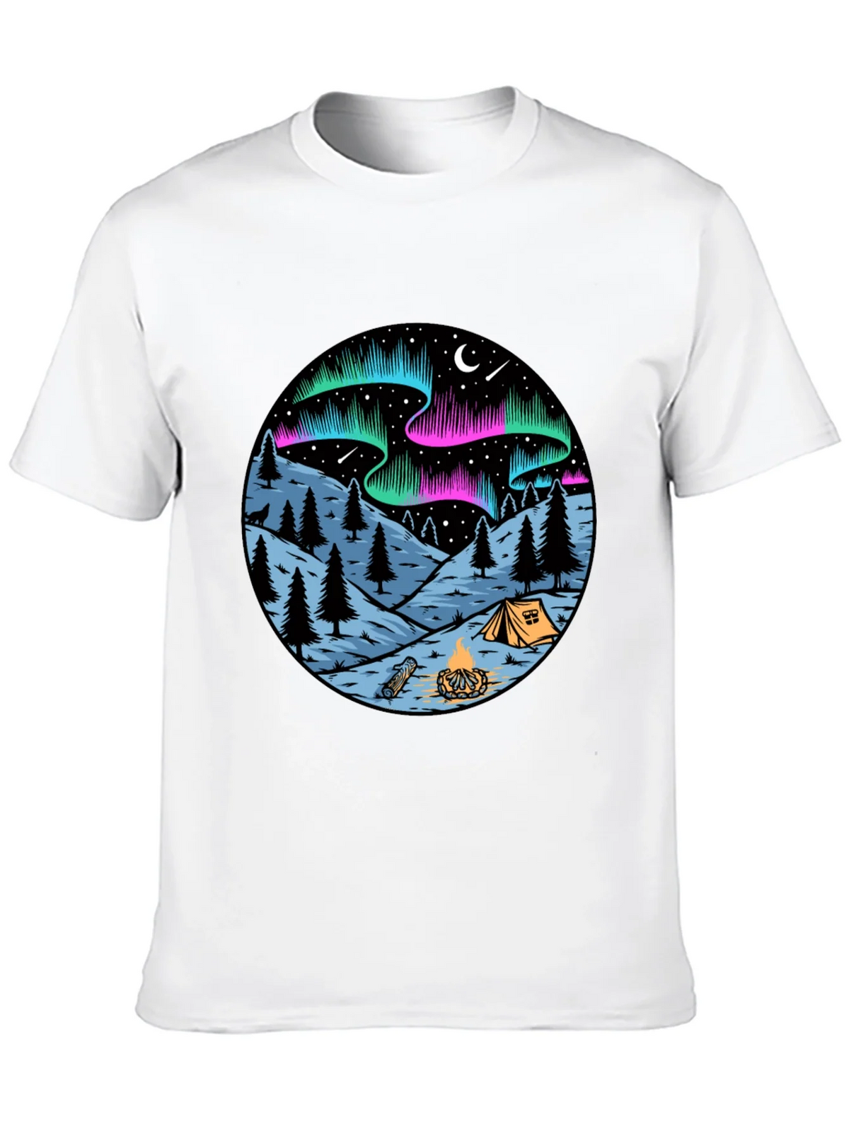 Northern Lights Camping Graphic Tee product image 9
