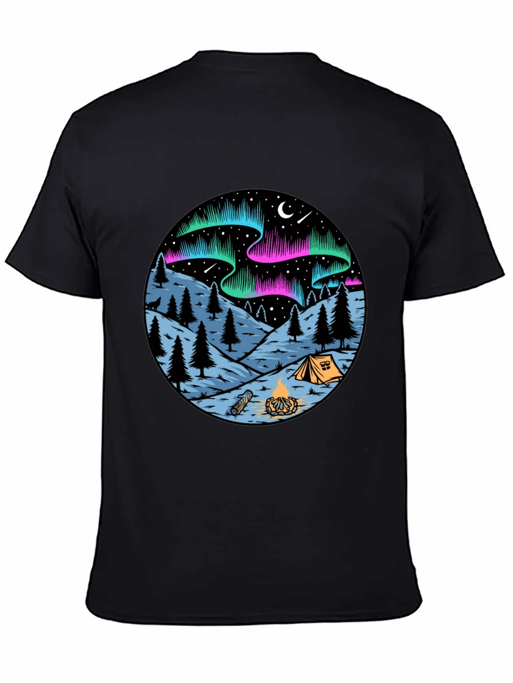 Northern Lights Camping Graphic Tee product image 4