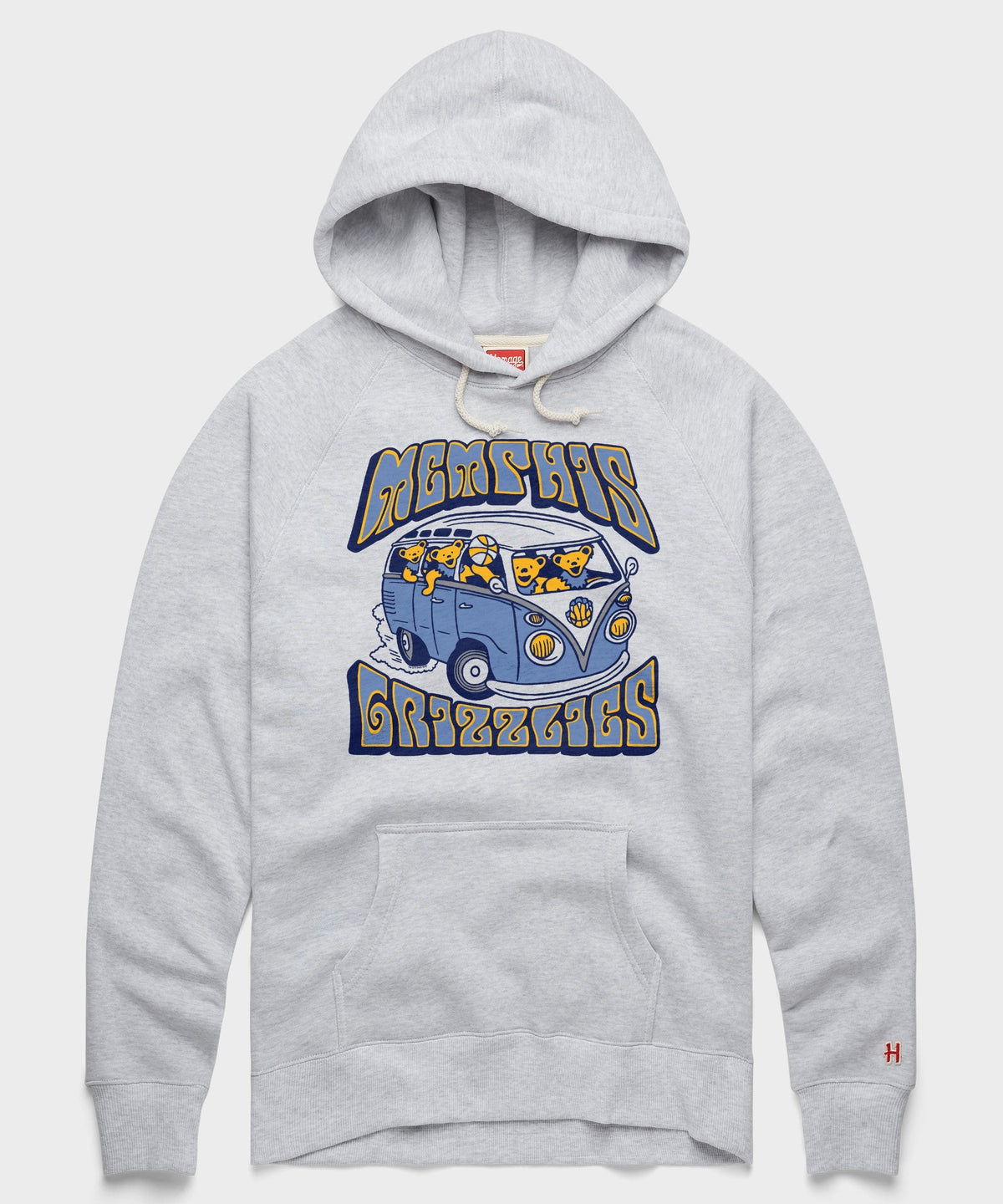 NBA x Grateful Dead x Grizzlies Bears And Bus Hoodie product image 1