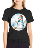 Winter Snowman Graphic Tee product image 1