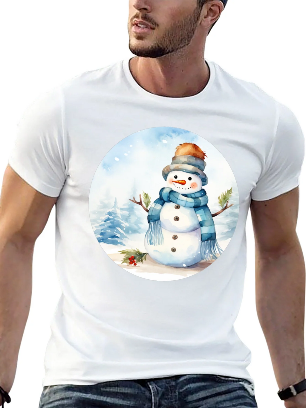 Winter Snowman Graphic Tee product image 8