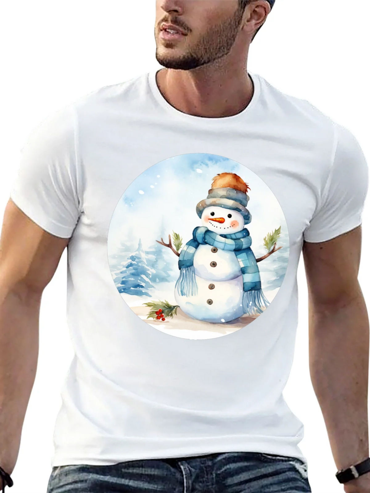 Winter Snowman Graphic Tee product image 8